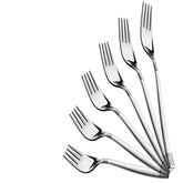 Lynex Dinner Fork Set - 6 Pcs - Silver